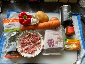 The main ingredients used in this recipe.